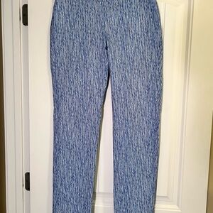 J. McLaughlin Abstract Memo Newport Pant High Rise Catalina Cloth Women’s Size 6